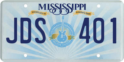 MS license plate JDS401