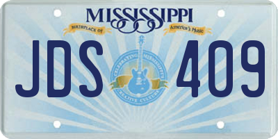 MS license plate JDS409