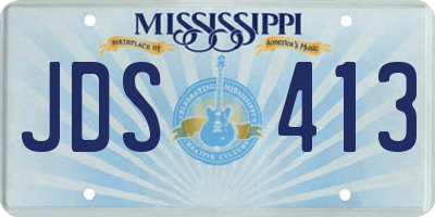MS license plate JDS413