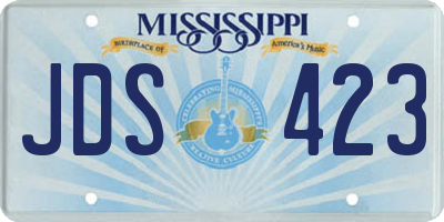 MS license plate JDS423