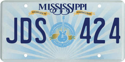 MS license plate JDS424