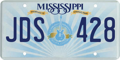 MS license plate JDS428