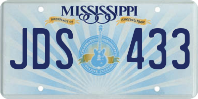 MS license plate JDS433