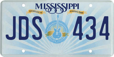 MS license plate JDS434