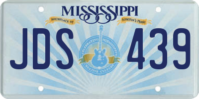 MS license plate JDS439