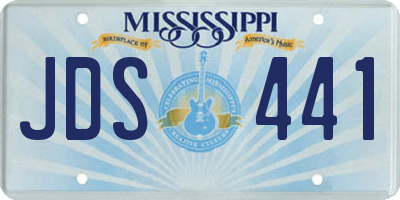 MS license plate JDS441