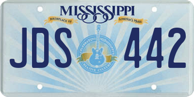 MS license plate JDS442