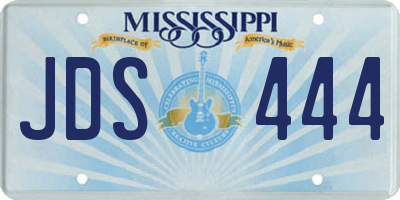 MS license plate JDS444
