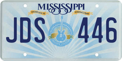MS license plate JDS446