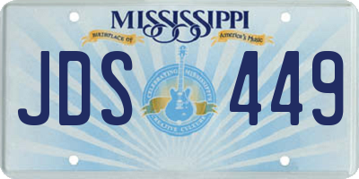 MS license plate JDS449