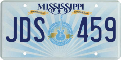 MS license plate JDS459