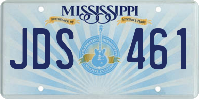 MS license plate JDS461