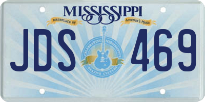 MS license plate JDS469