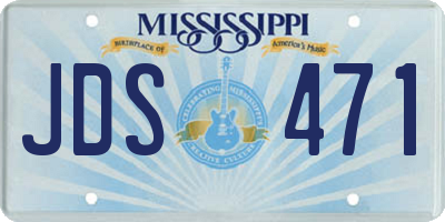 MS license plate JDS471