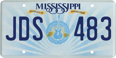 MS license plate JDS483