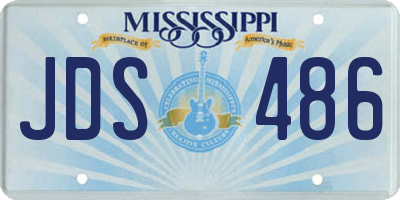 MS license plate JDS486