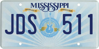 MS license plate JDS511