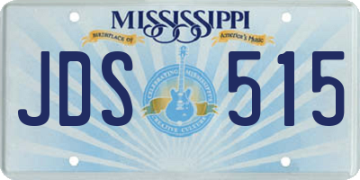 MS license plate JDS515