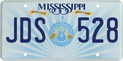 MS license plate JDS528