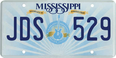 MS license plate JDS529