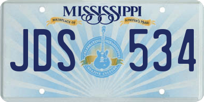 MS license plate JDS534