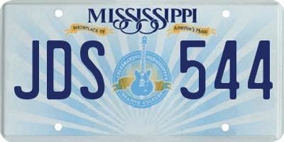 MS license plate JDS544