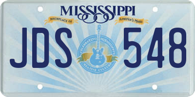 MS license plate JDS548