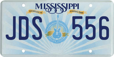 MS license plate JDS556