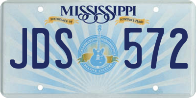 MS license plate JDS572