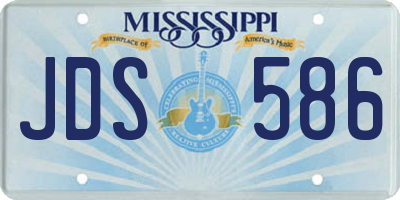 MS license plate JDS586