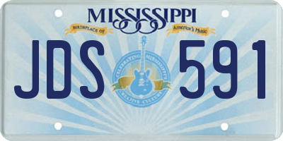 MS license plate JDS591