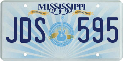 MS license plate JDS595