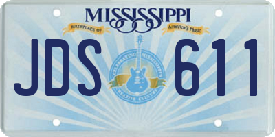 MS license plate JDS611