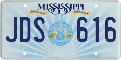 MS license plate JDS616