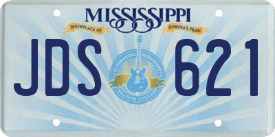 MS license plate JDS621