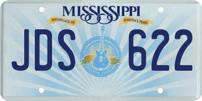 MS license plate JDS622