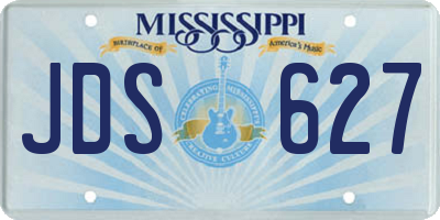 MS license plate JDS627