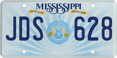 MS license plate JDS628