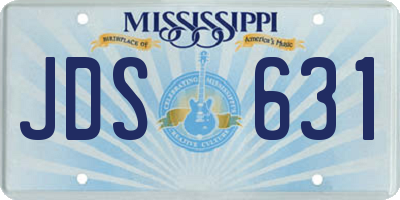 MS license plate JDS631
