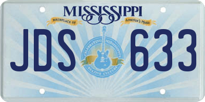 MS license plate JDS633