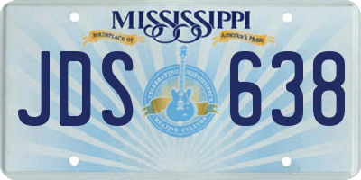 MS license plate JDS638