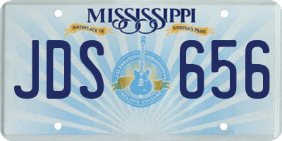 MS license plate JDS656