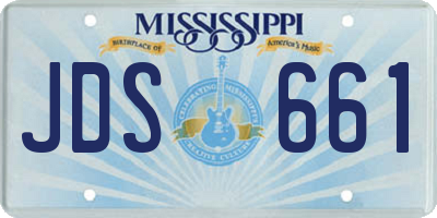 MS license plate JDS661