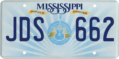 MS license plate JDS662