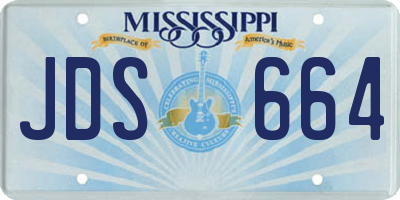 MS license plate JDS664
