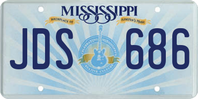 MS license plate JDS686