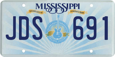 MS license plate JDS691