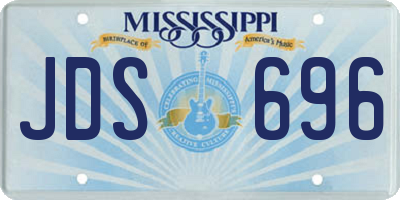 MS license plate JDS696