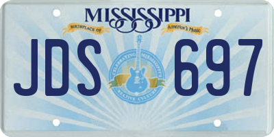 MS license plate JDS697