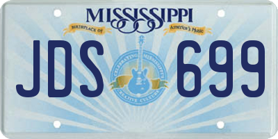 MS license plate JDS699